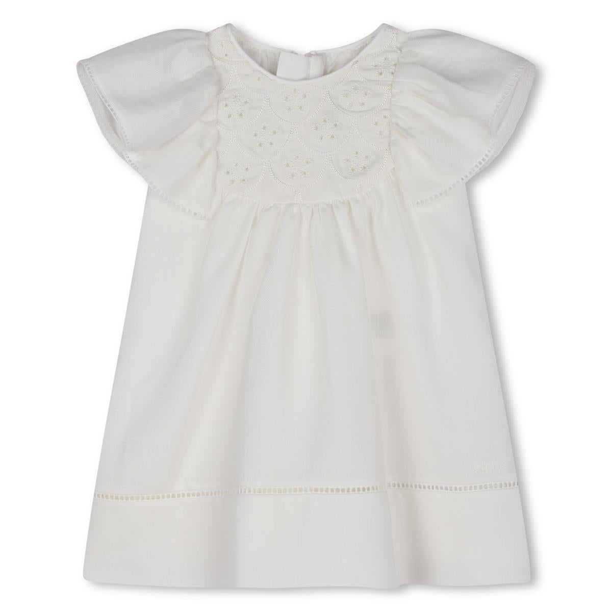 Baby Girls White Cotton Set