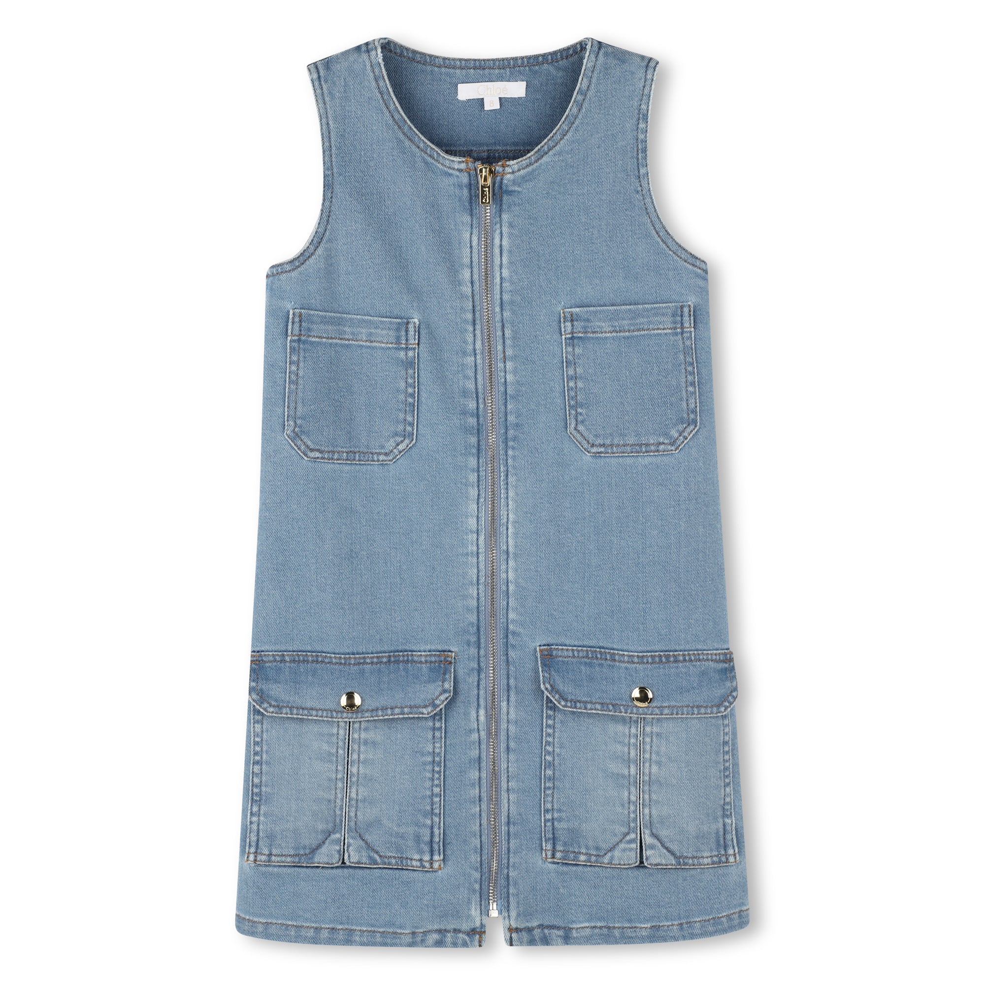 Girls Blue Denim Dress