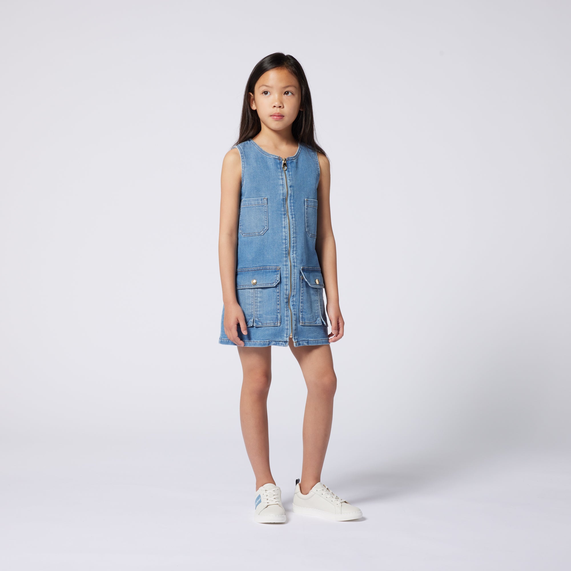 Girls Blue Denim Dress