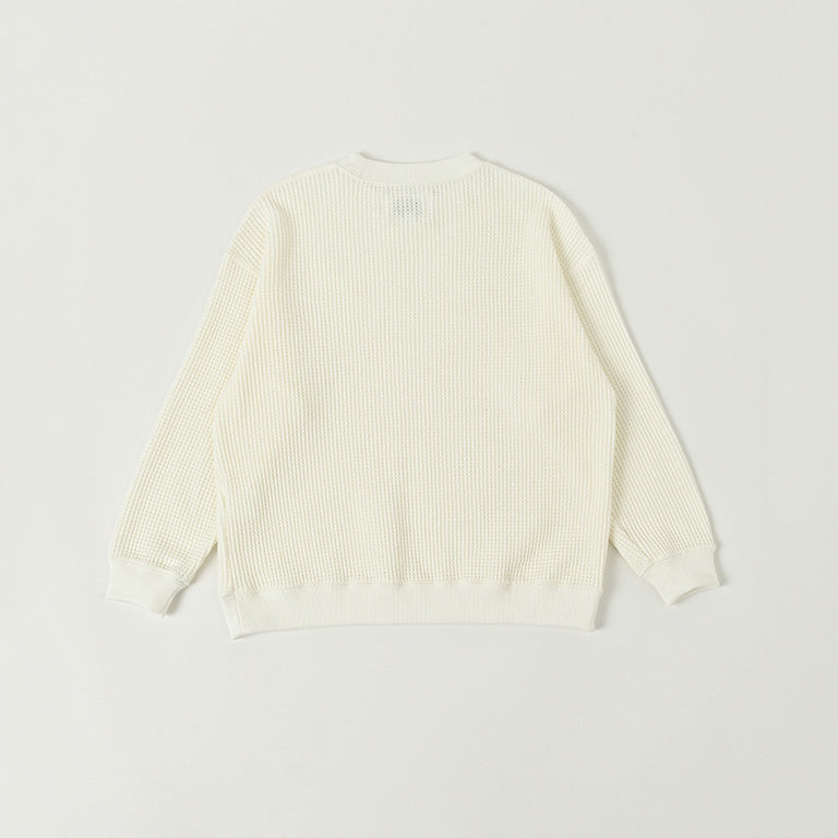 Boys & Girls White Cotton Sweater