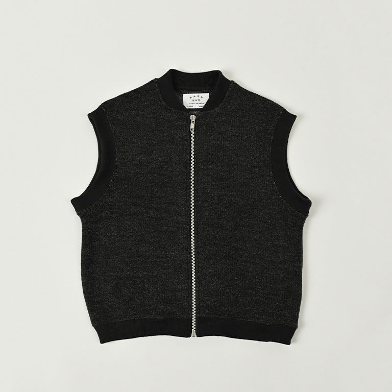 Boys & Girls Black Zip-Up Gilet