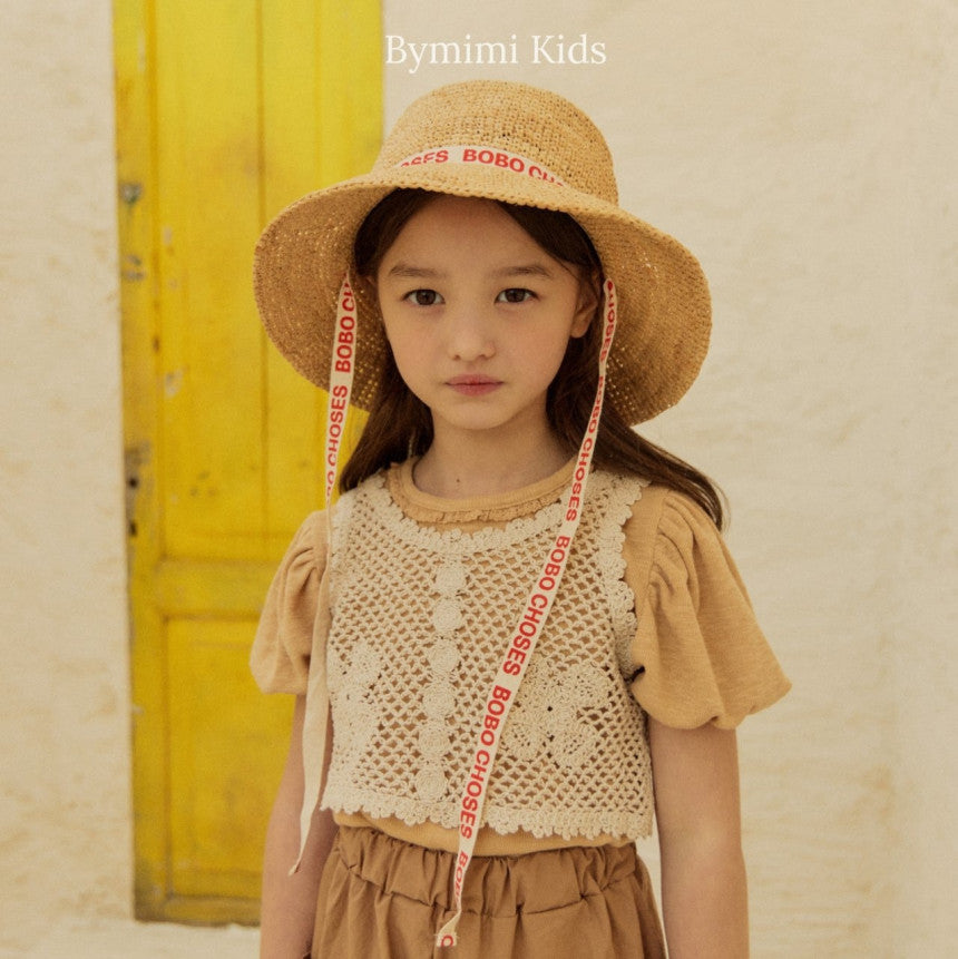 Girls White Knit Vest