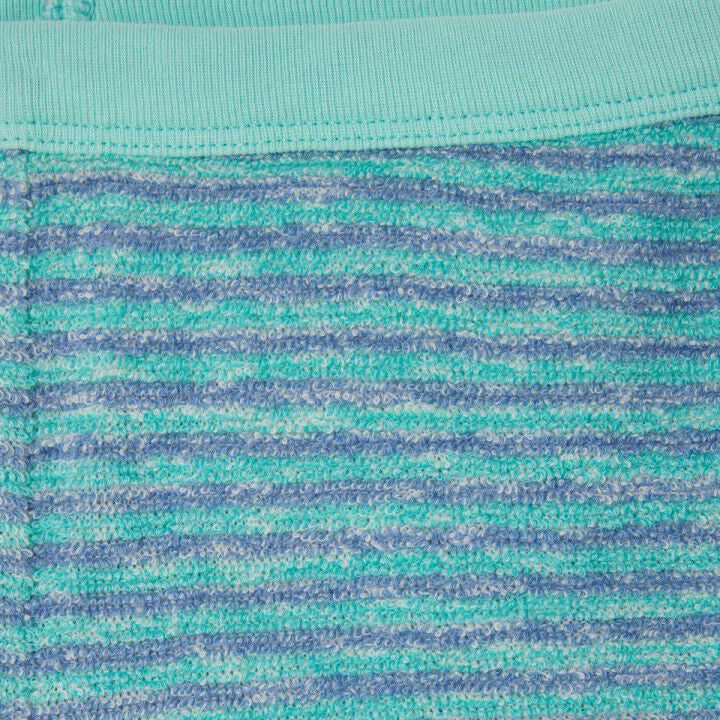 Women Blue Stripes Cotton Shorts