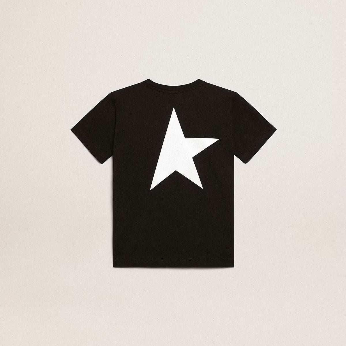 Boys Black Cotton T-Shirt