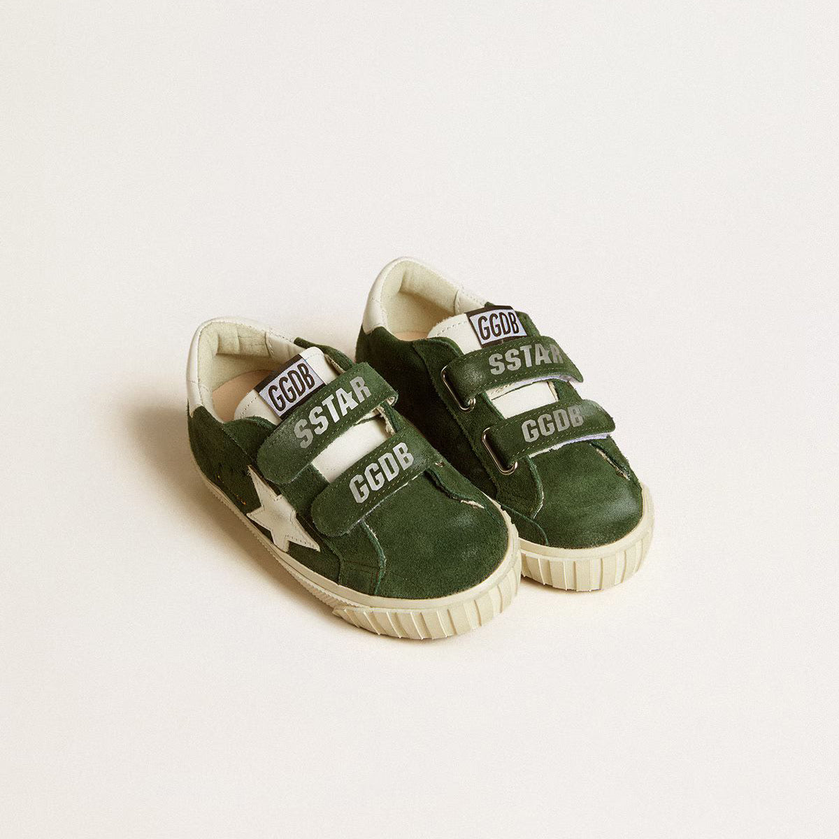 Boys & Girls Dark Green'OLD SCHOOL'Shoes