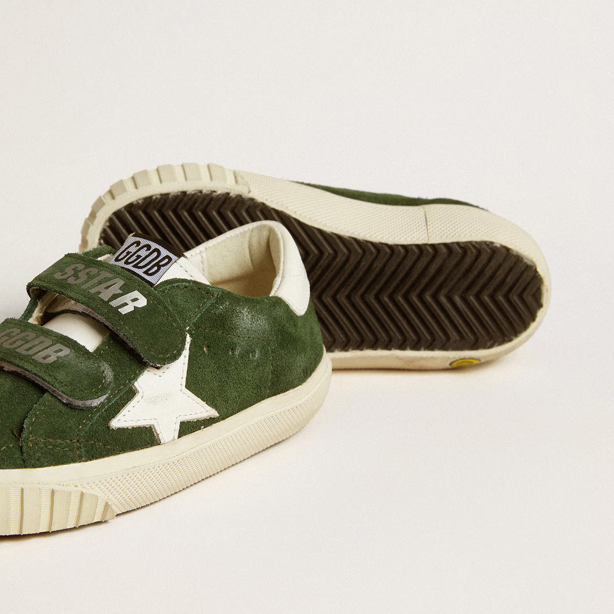 Boys & Girls Dark Green'OLD SCHOOL'Shoes