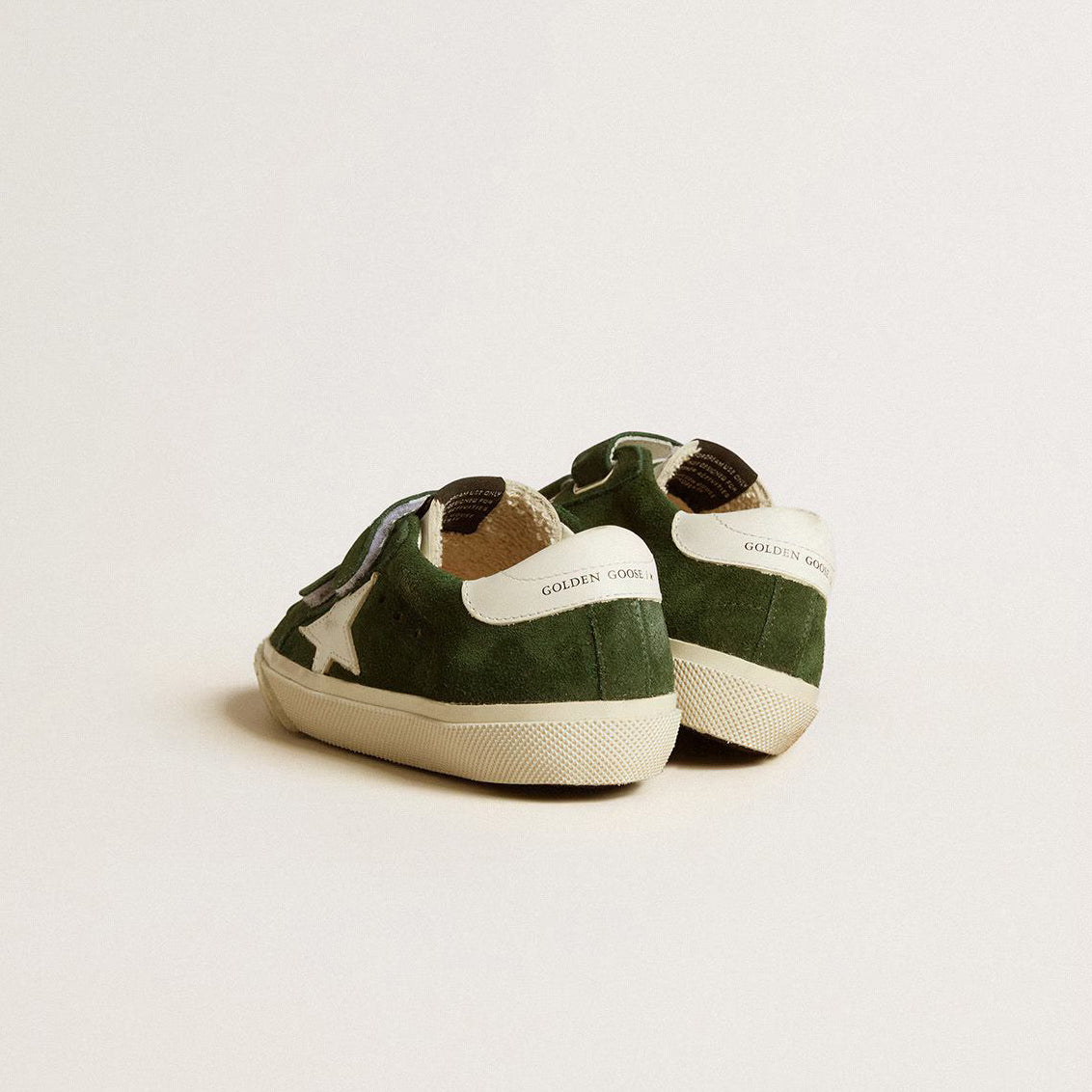 Boys & Girls Dark Green'OLD SCHOOL'Shoes