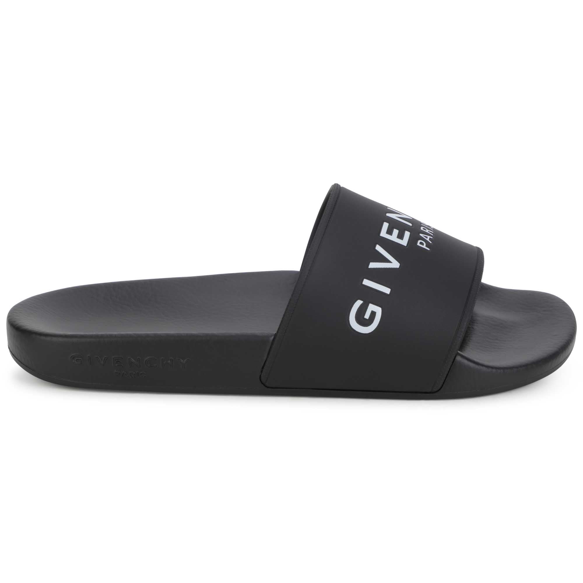 Boys & Girls Black Logo Slippers