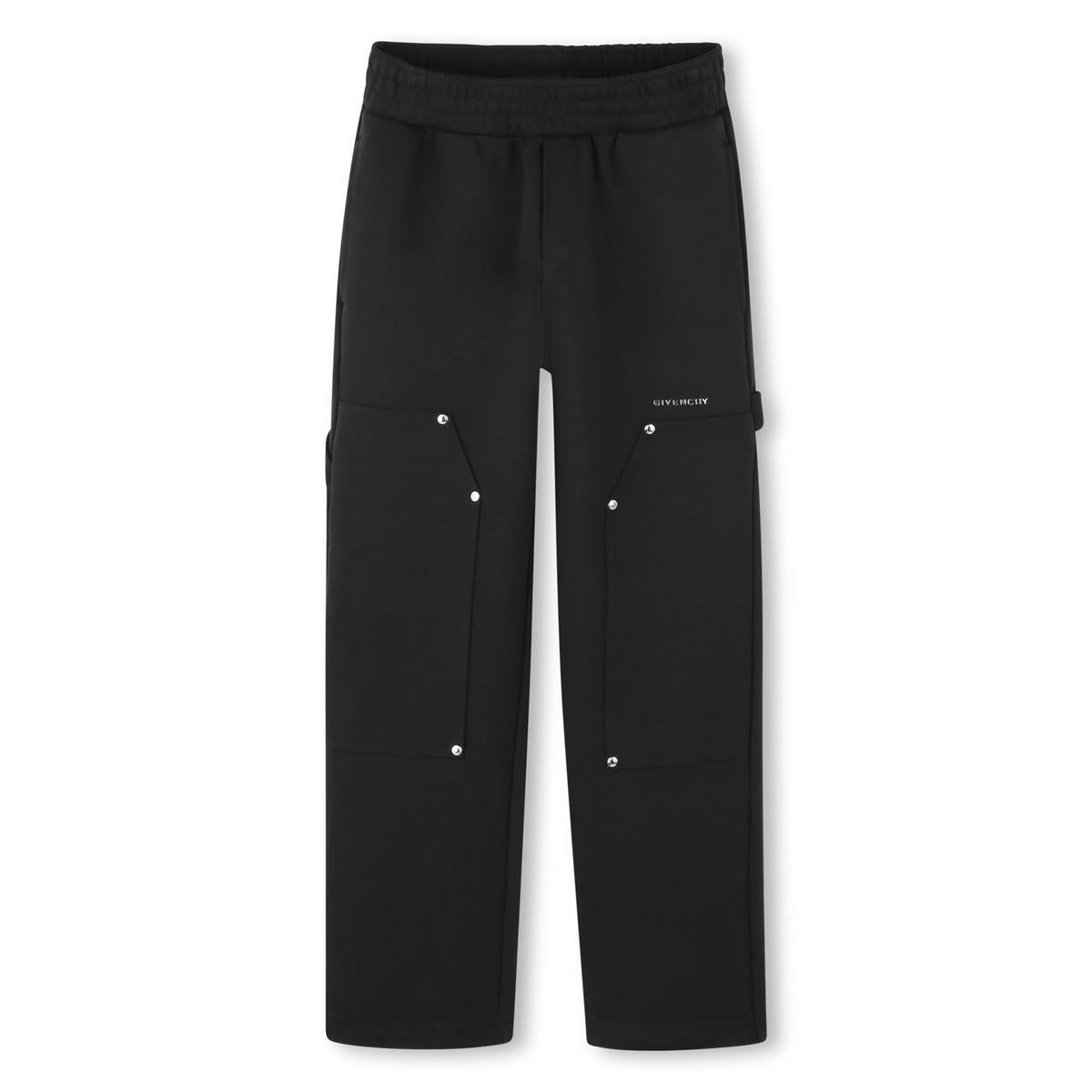 Boys Black Cotton Trousers