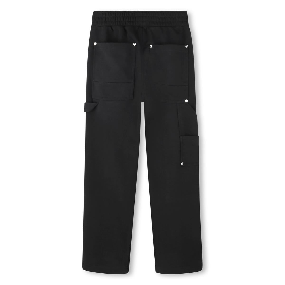 Boys Black Cotton Trousers