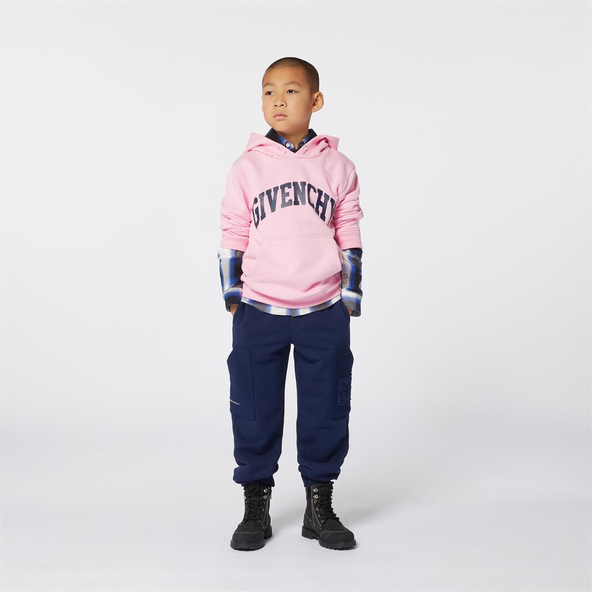 Boys Dark Blue Cotton Trousers