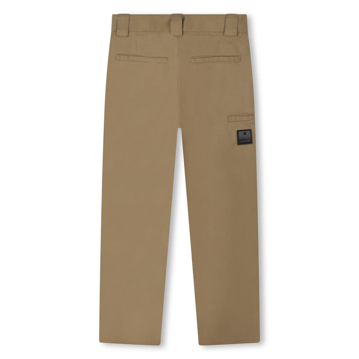 Boys Brown Cotton Trousers