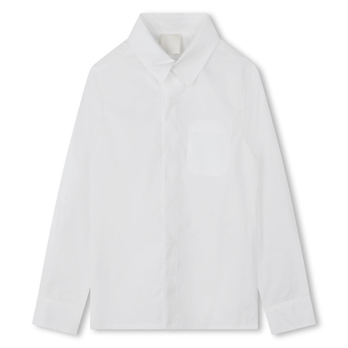 Boys White Cotton Shirt