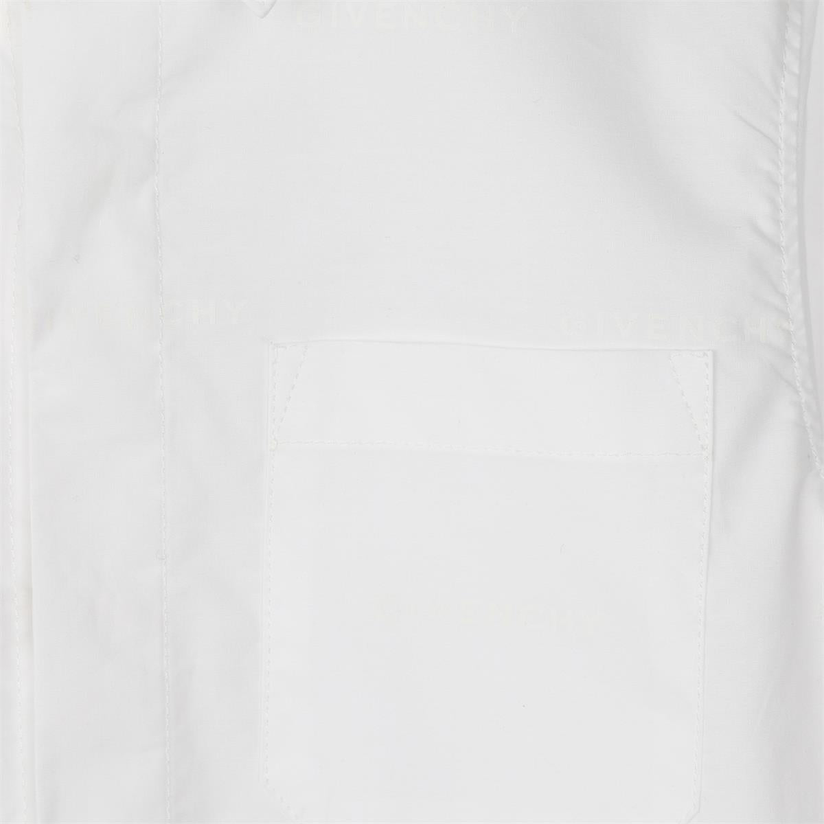 Boys White Cotton Shirt