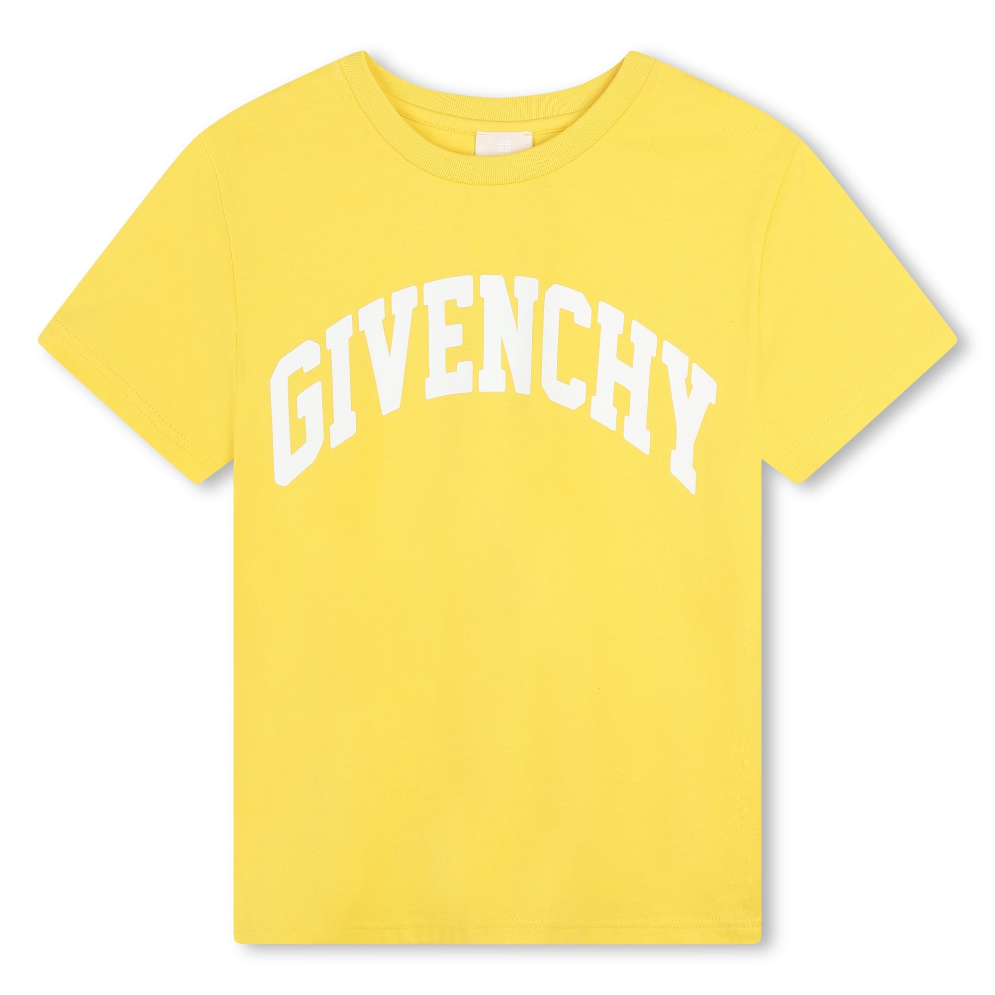 Boys Yellow Logo Cotton T-Shirt