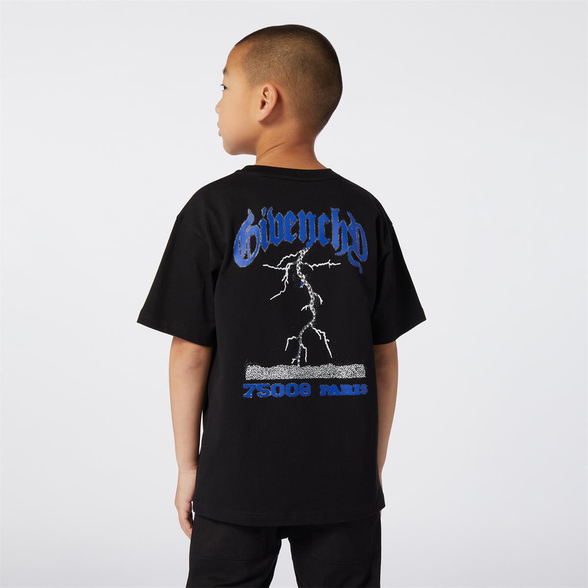 Boys Black Cotton T-Shirt