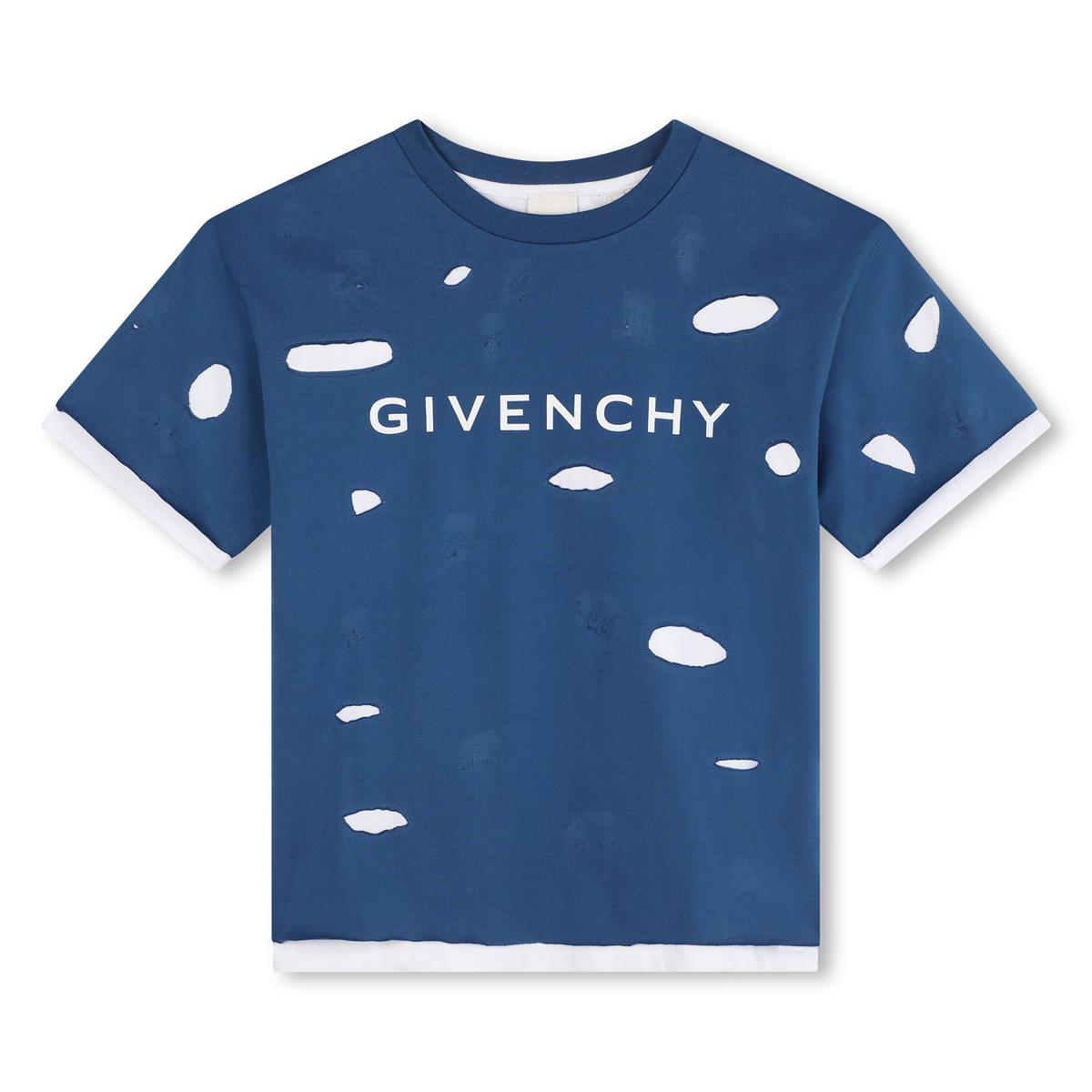 Boys Blue Cotton T-Shirt