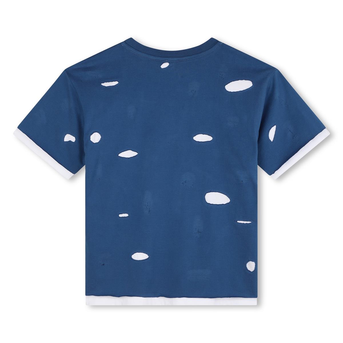 Boys Blue Cotton T-Shirt