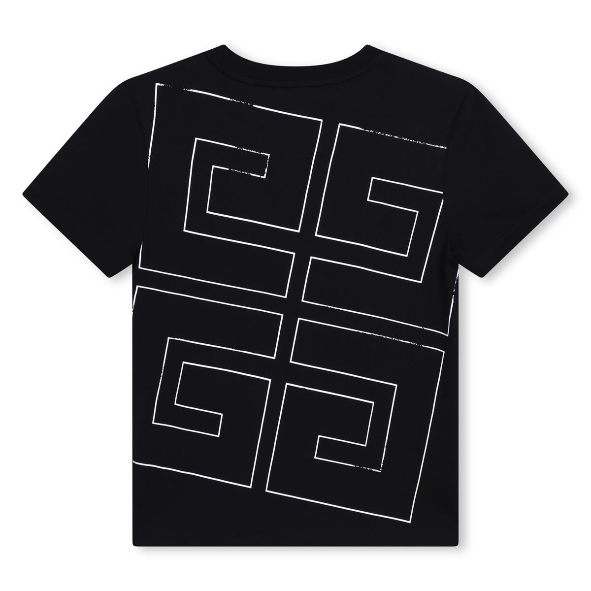 Boys Black Cotton T-Shirt