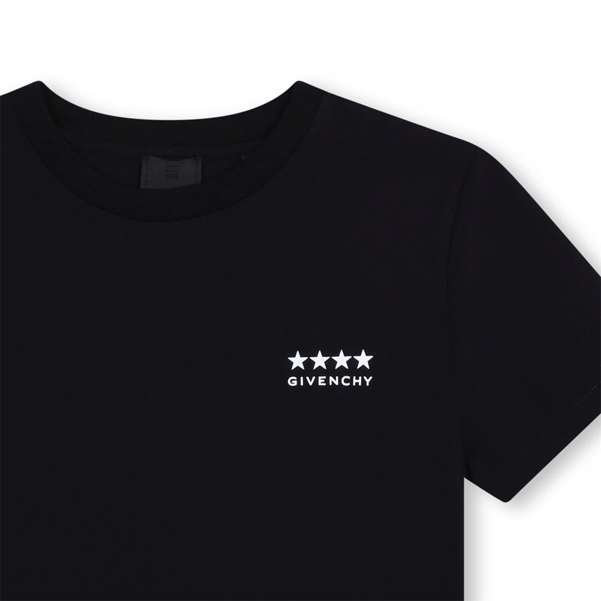 Boys Black Cotton T-Shirt