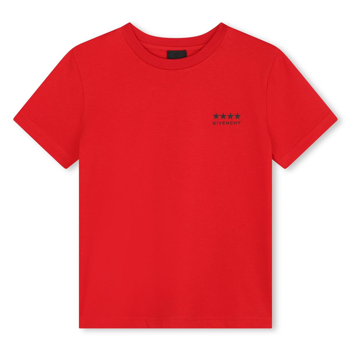 Boys Red Cotton T-Shirt