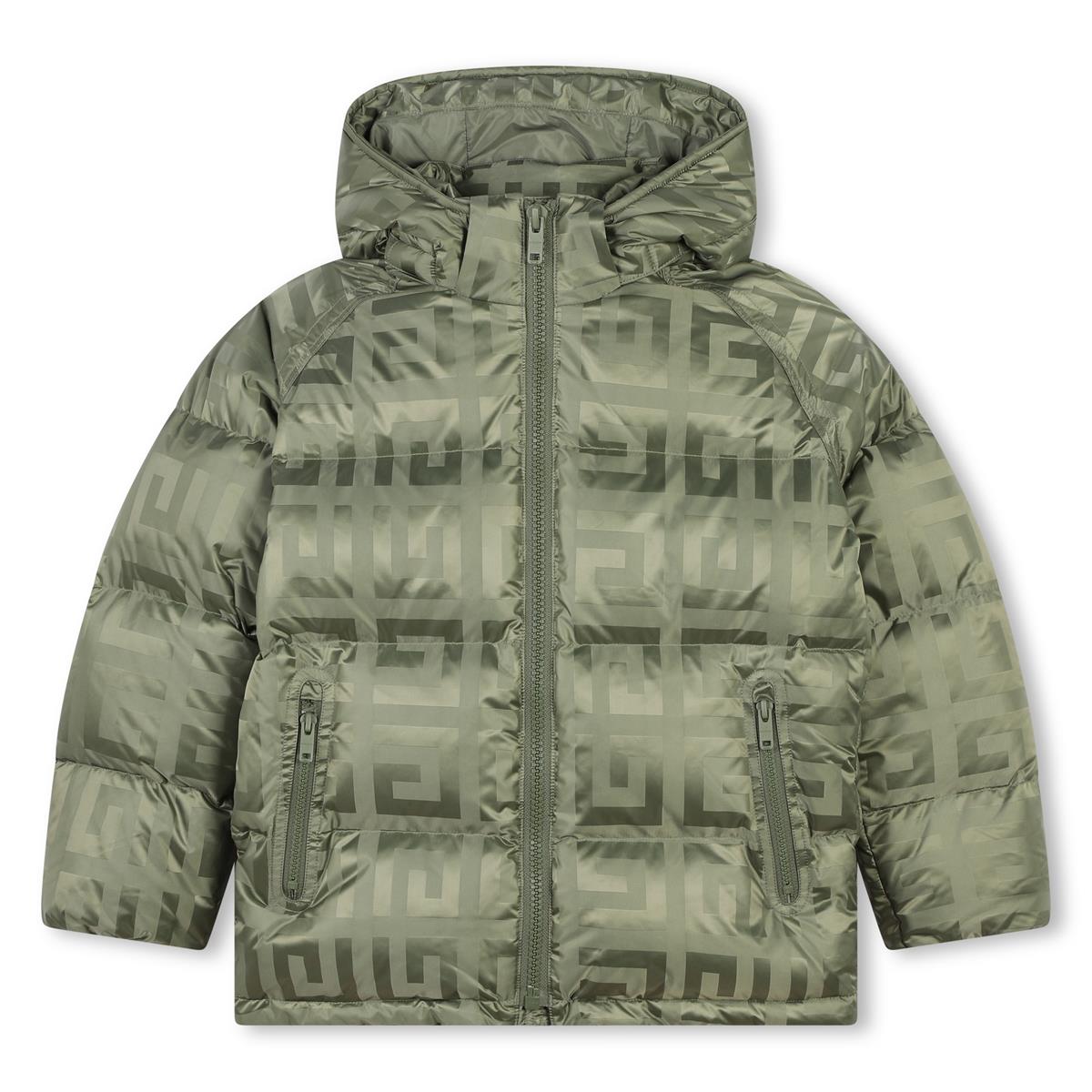 Boys Green Padded Down Jacket