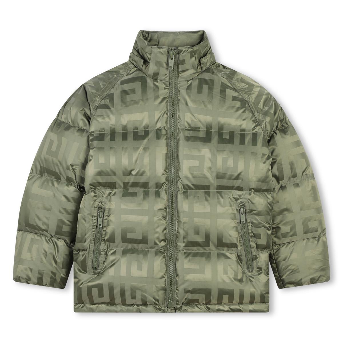 Boys Green Padded Down Jacket