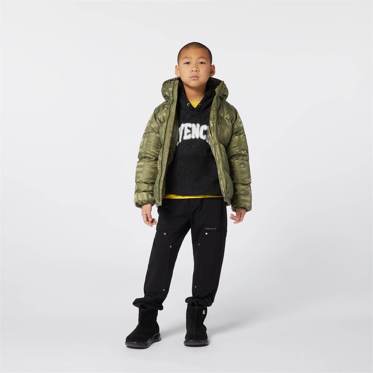 Boys Green Padded Down Jacket