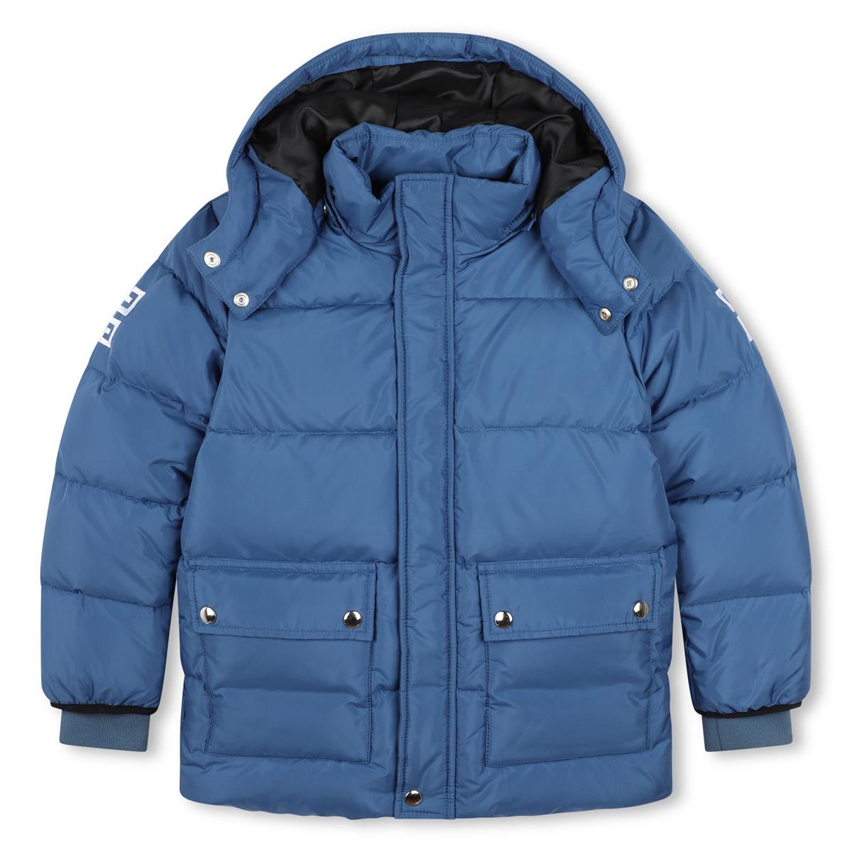 Boys Blue Padded Down Jacket