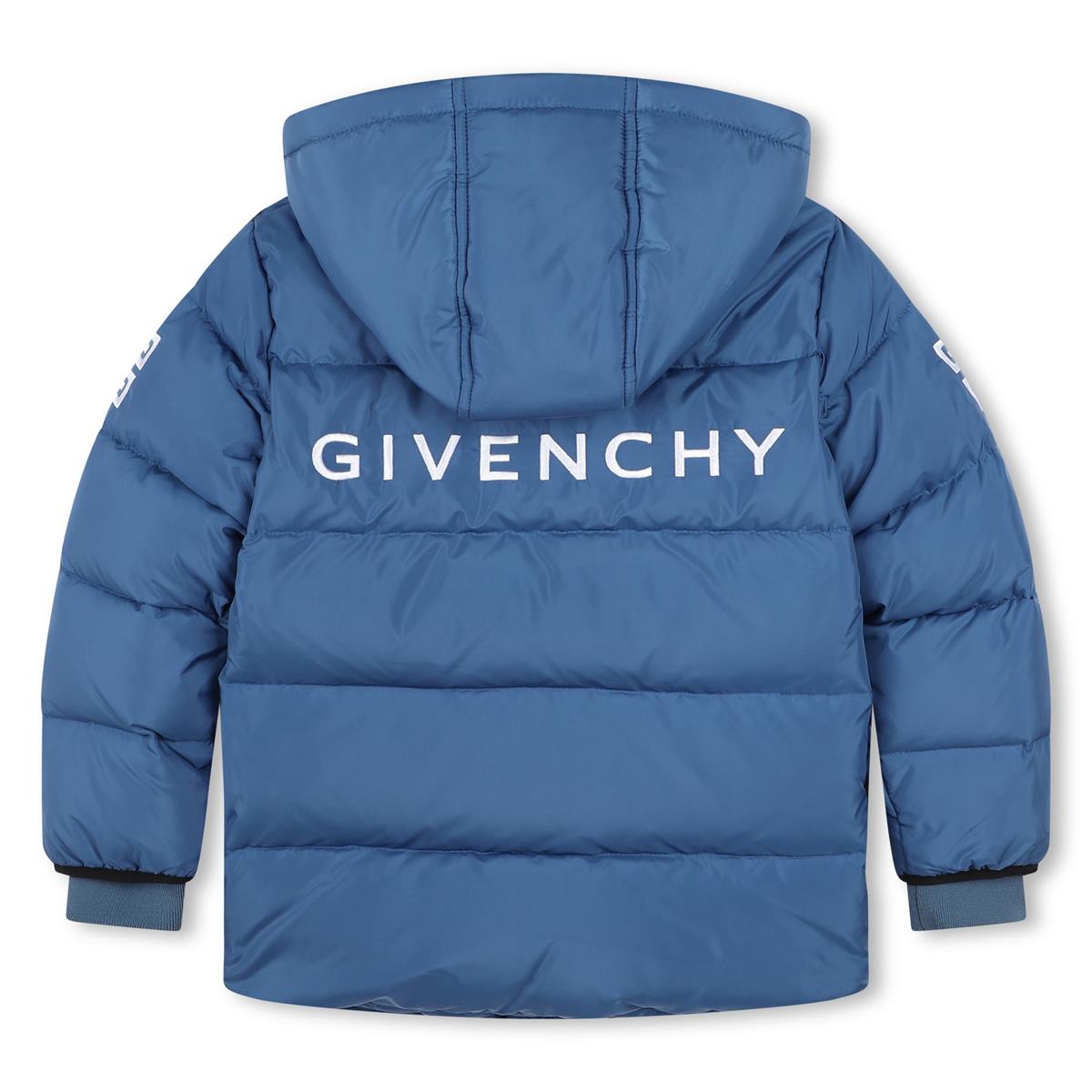 Boys Blue Padded Down Jacket