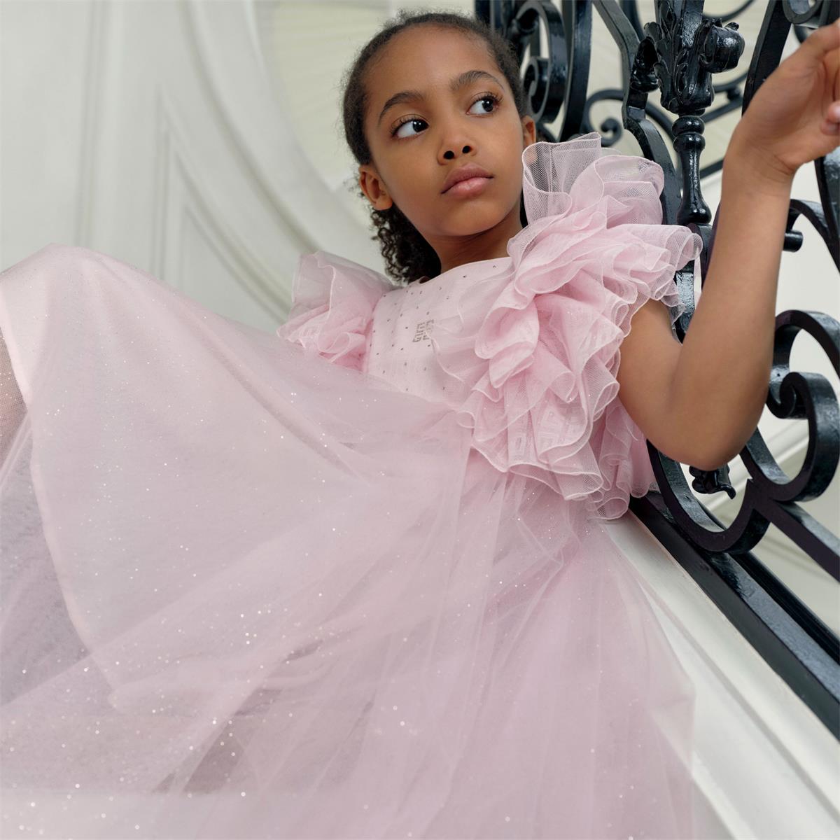 Girls Pink Tulle Dress