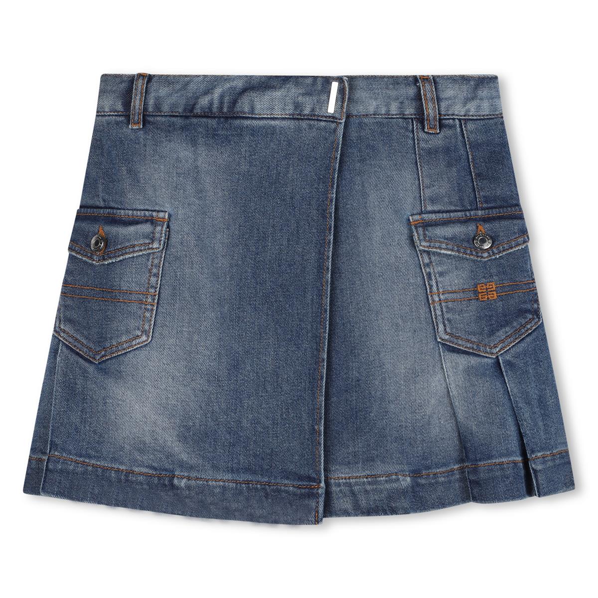 Girls Blue Denim Skirt