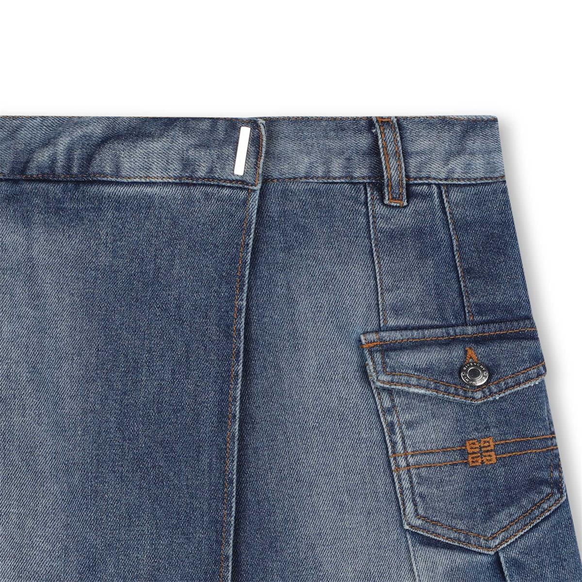 Girls Blue Denim Skirt