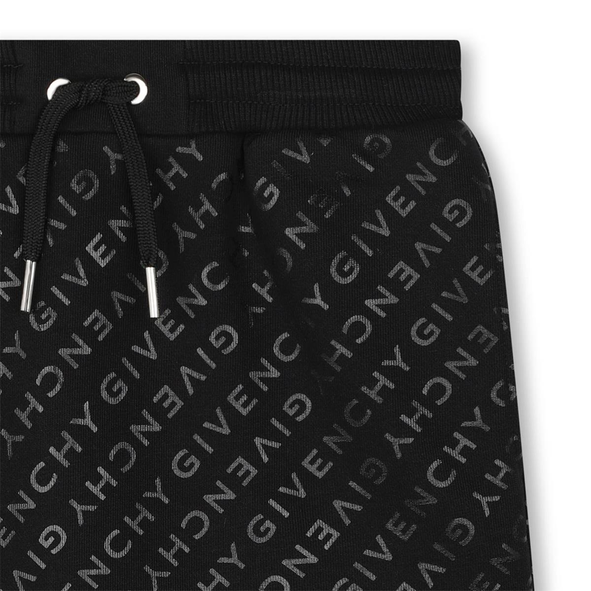 Girls Black Logo Cotton Skirt