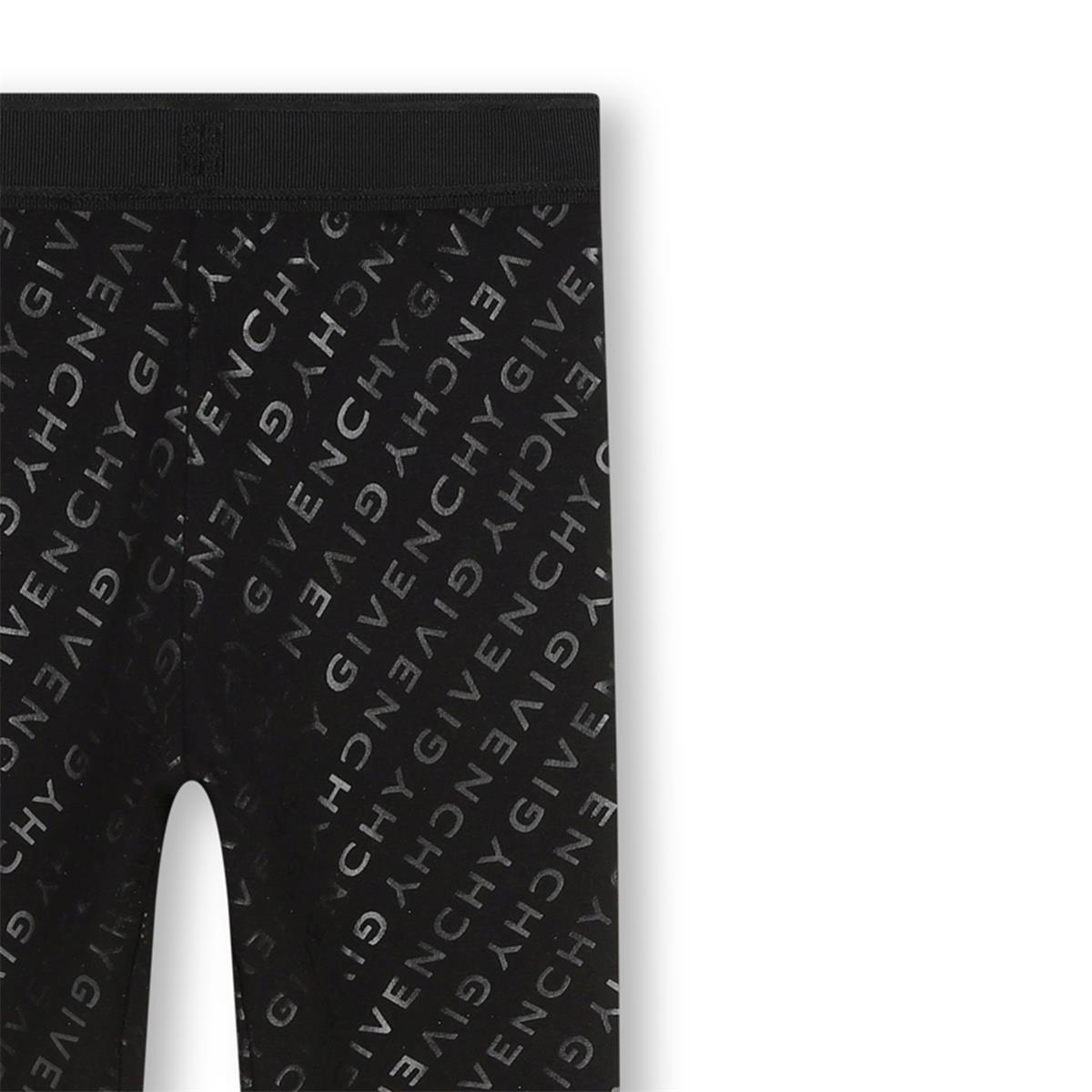 Girls Black Cotton Leggings