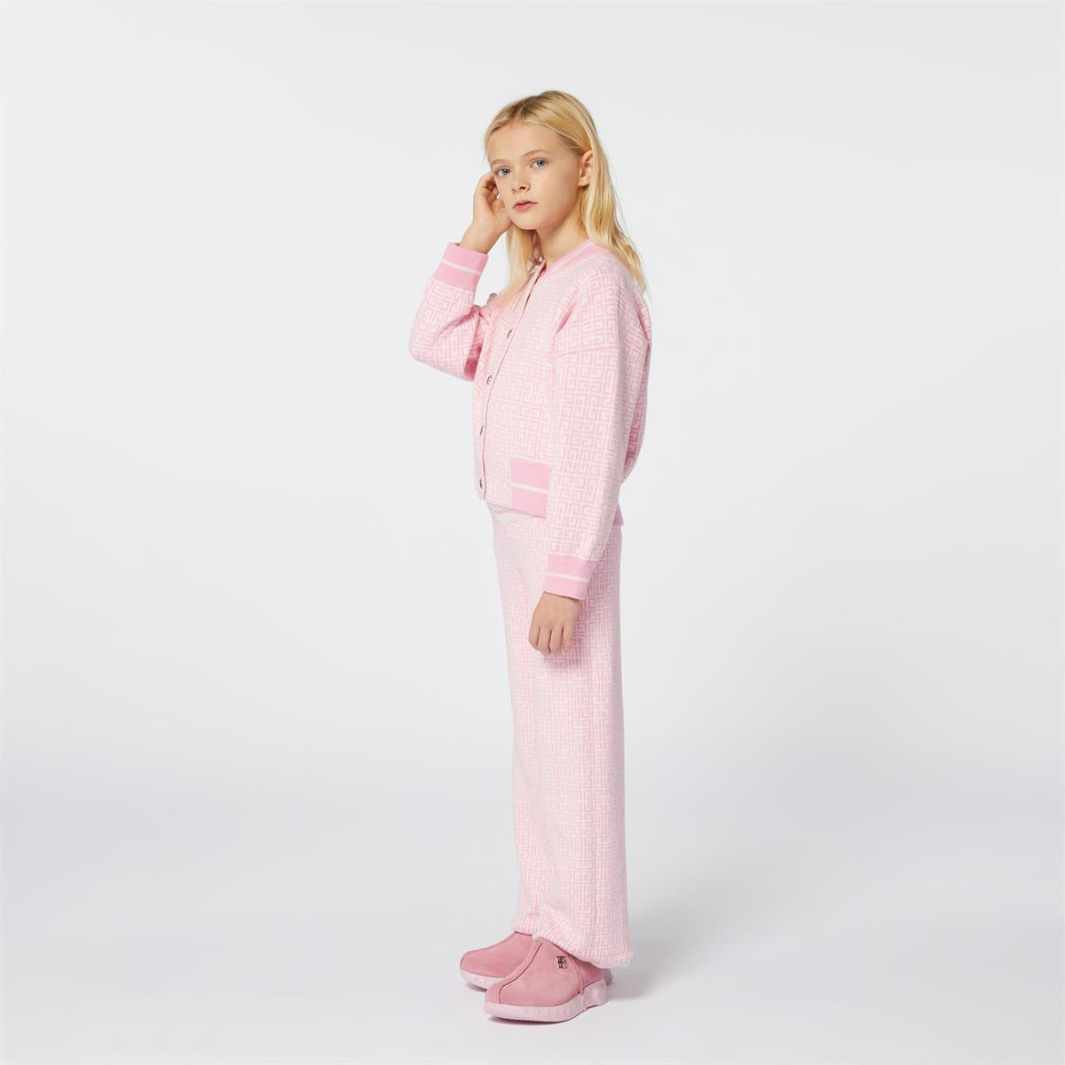 Girls Pink Cotton Trousers