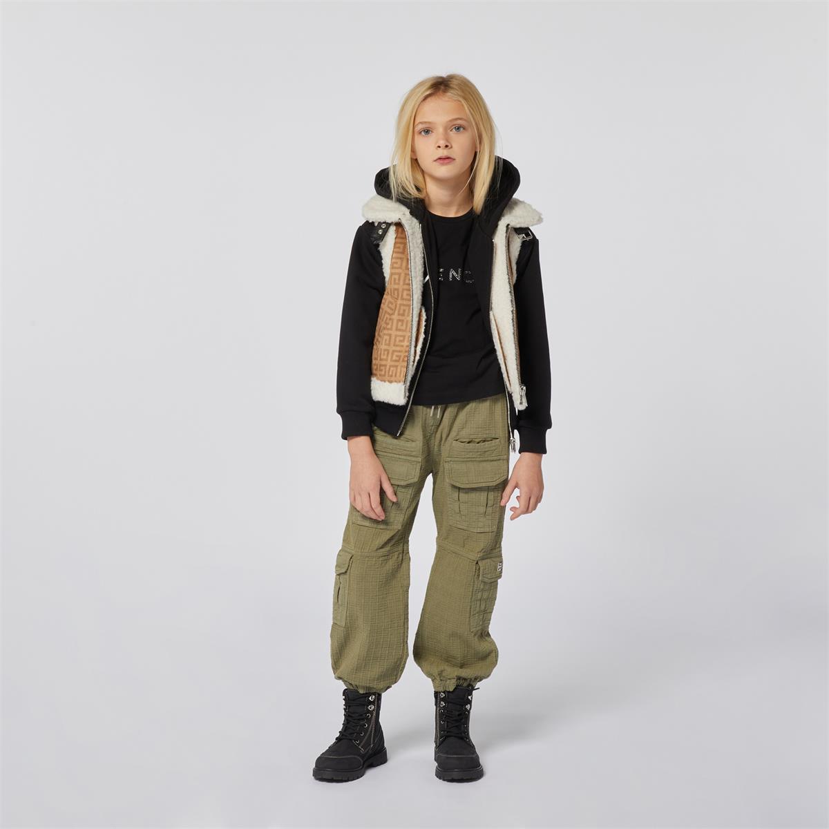 Boys Green Cotton Trousers