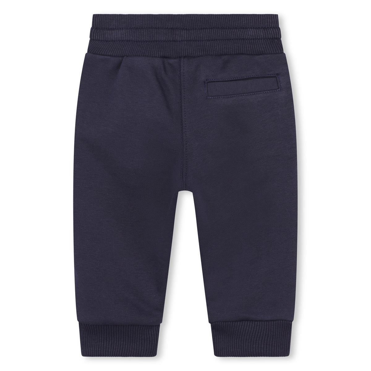 Baby Boys Dark Blue Cotton Trousers