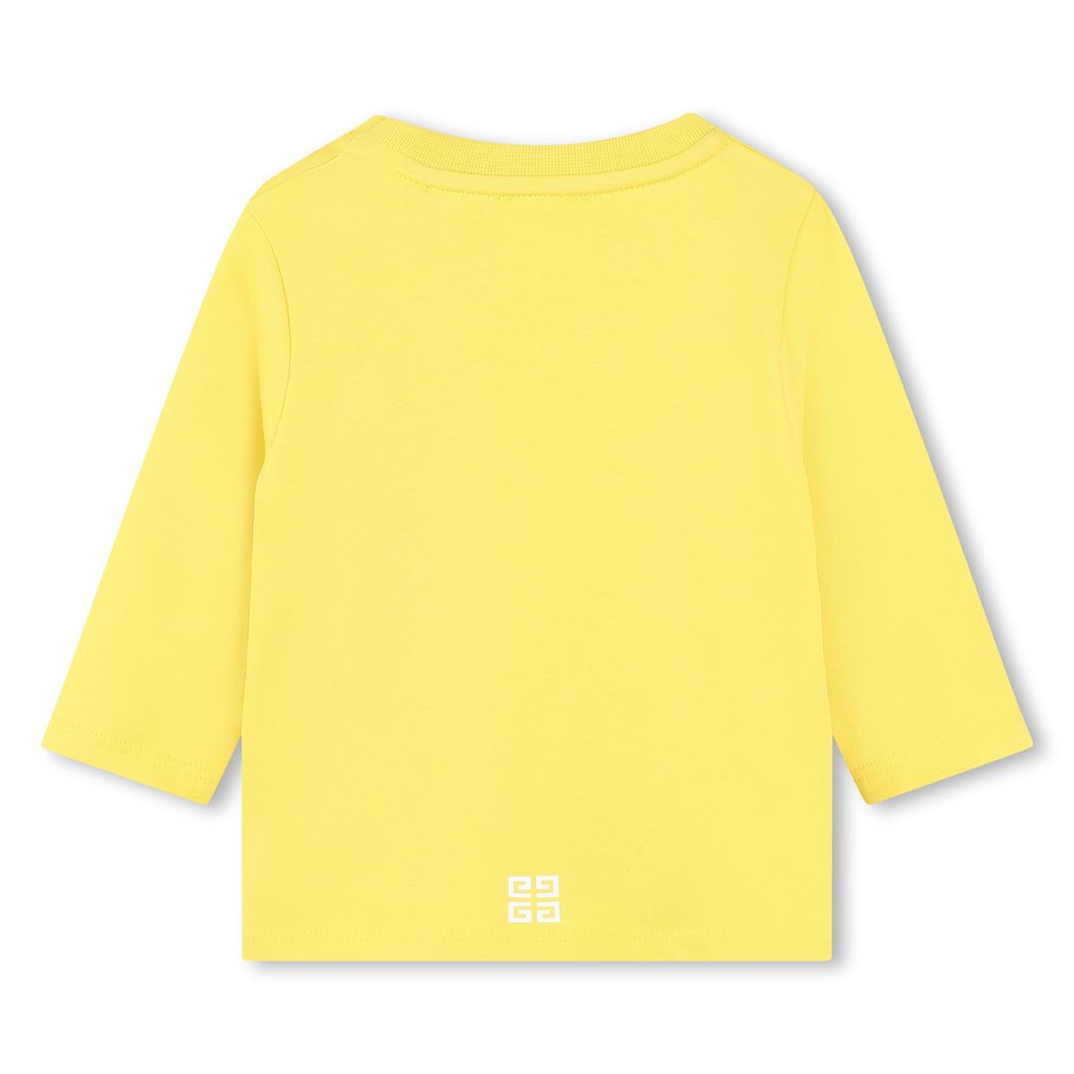 Baby Boys Yellow Logo Cotton T-Shirt