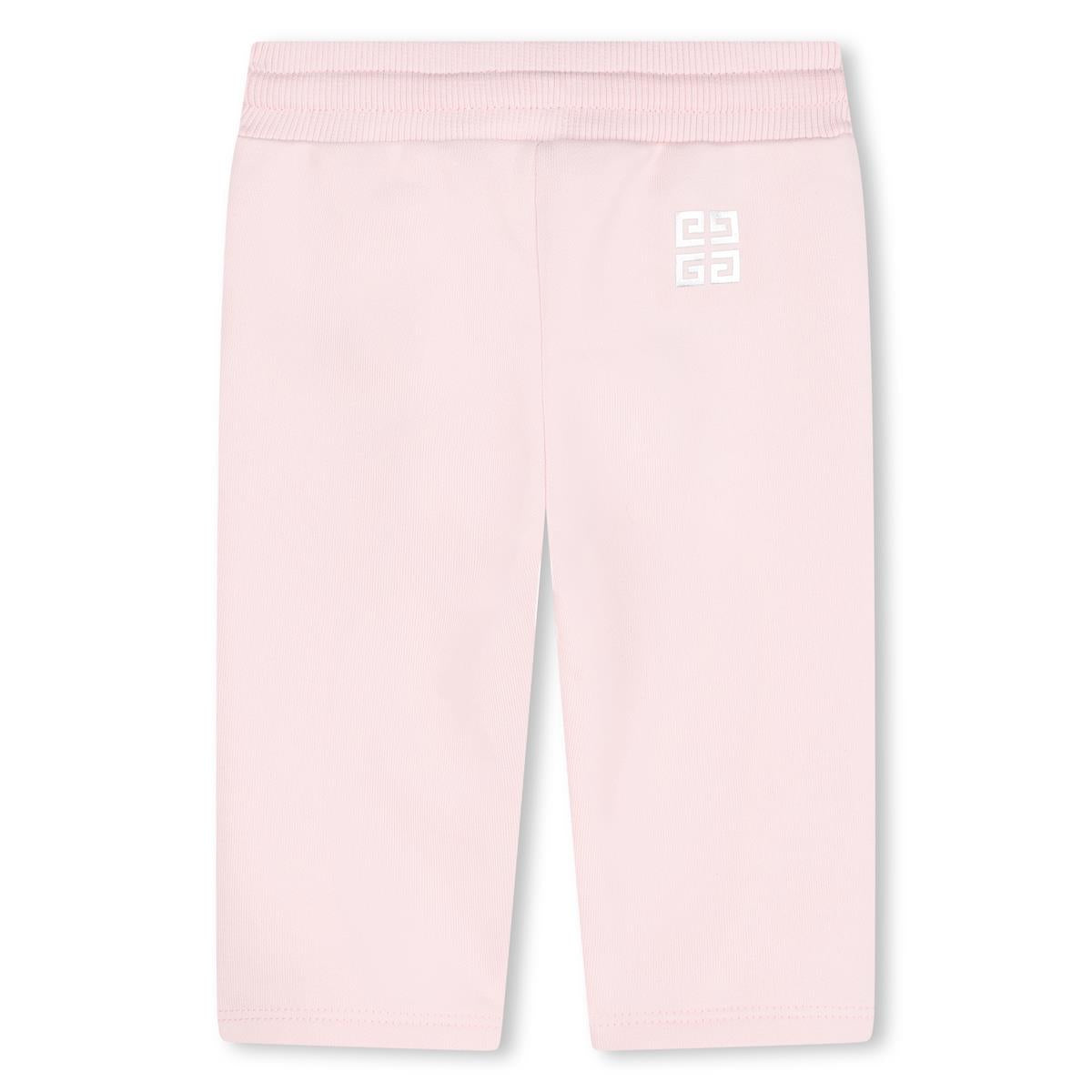 Baby Girls Pink Cotton Trousers