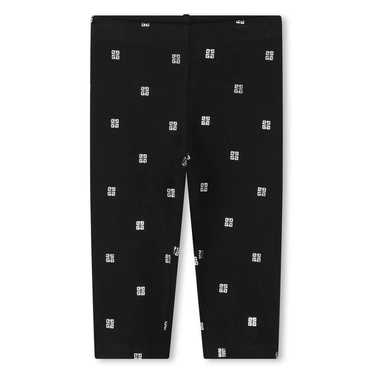 Baby Girls Black Cotton Leggings