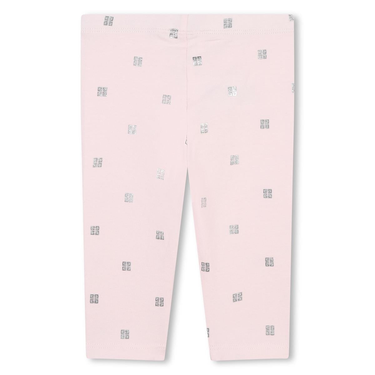 Baby Girls Pink Cotton Leggings