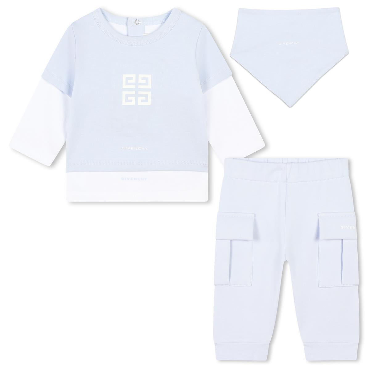 Baby Boys Light Blue Cotton Set