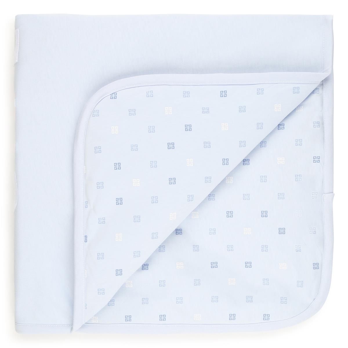 Baby Boys & Girls Blue Cotton Blanket