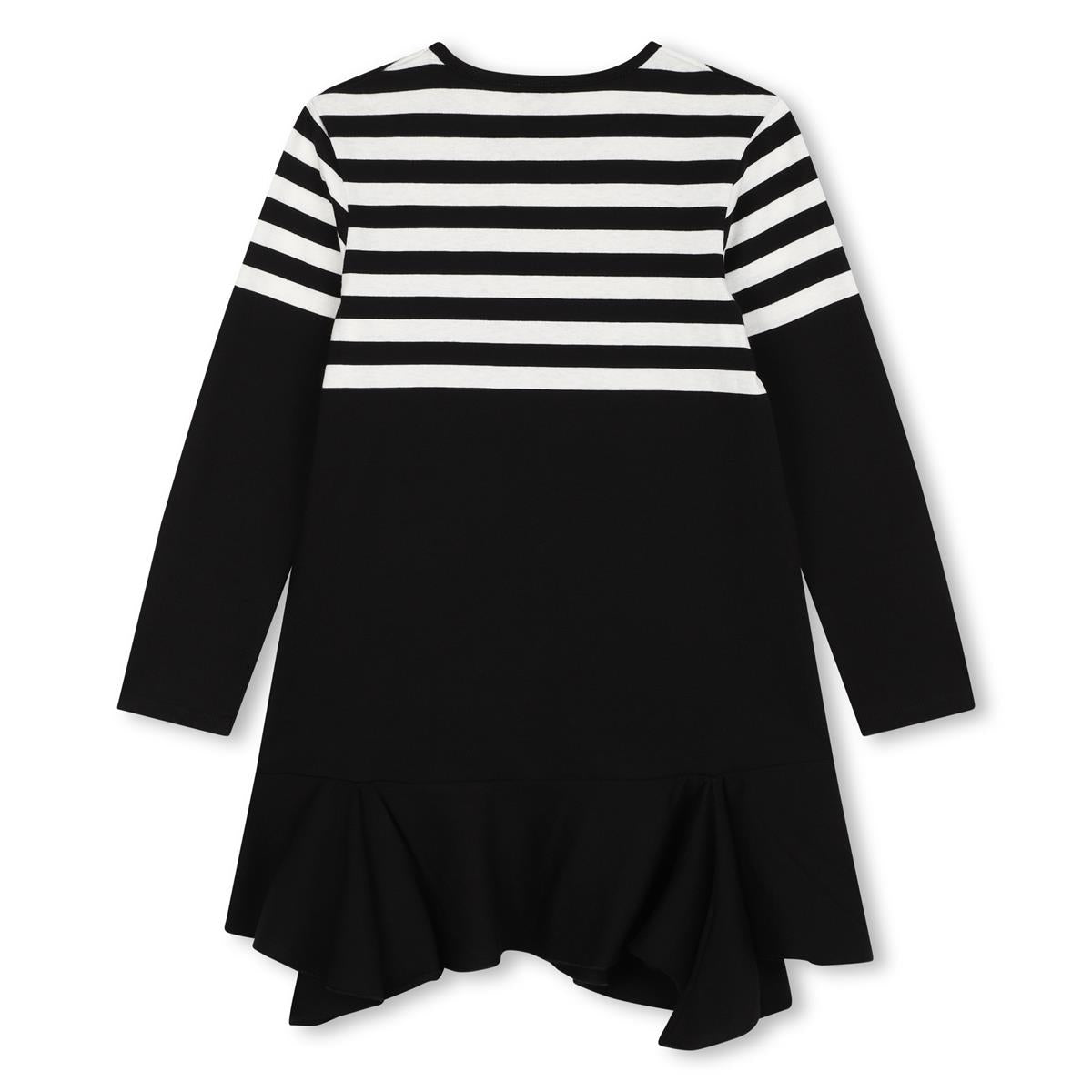 Girls Black Cotton Dress