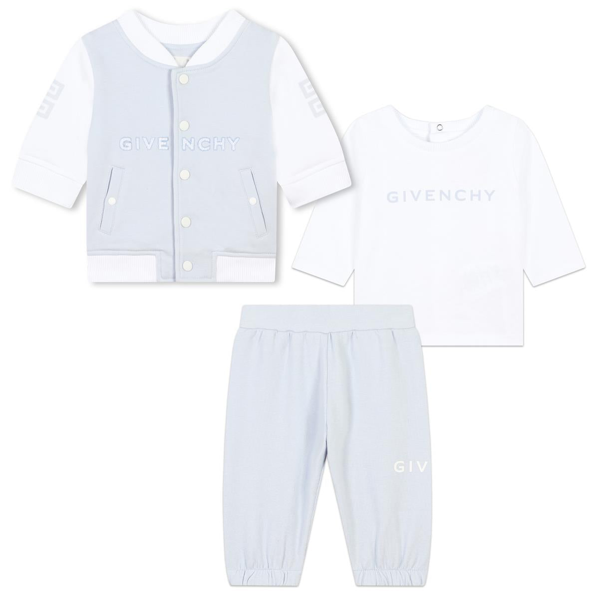 Baby Boys Light Blue Cotton Set