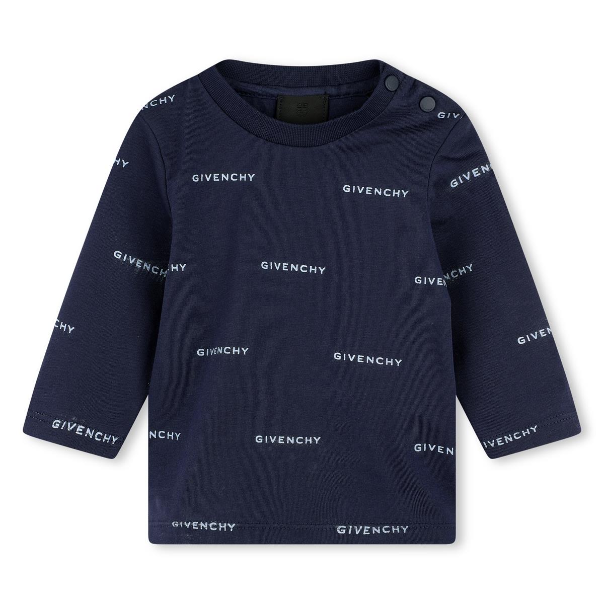 Baby Boys Dark Blue Cotton T-Shirt