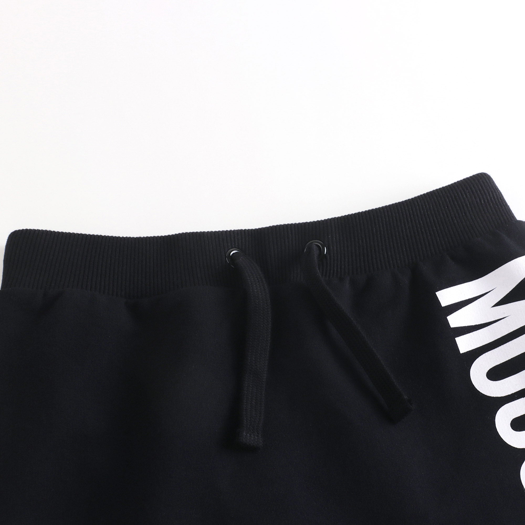 Girls Black Logo Cotton Skirt