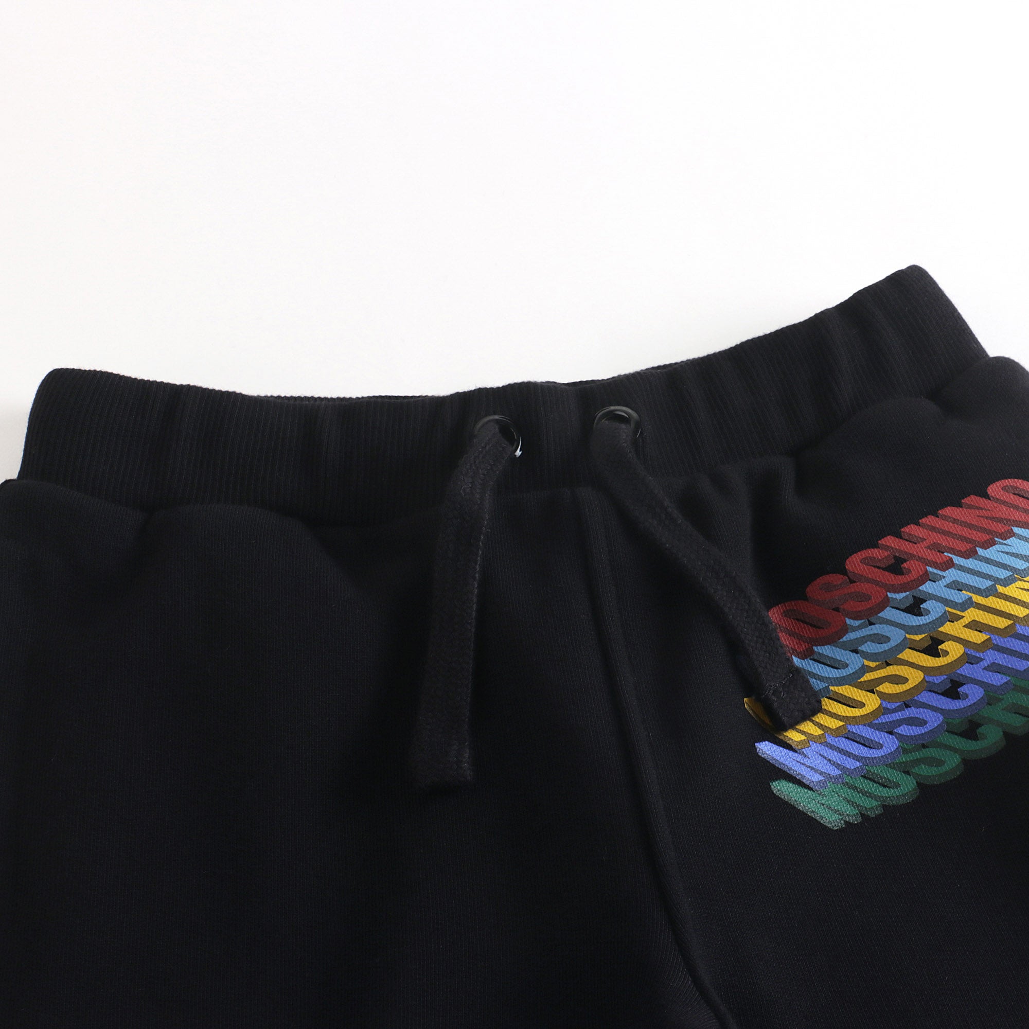 Boys & Girls Black Cotton Trousers