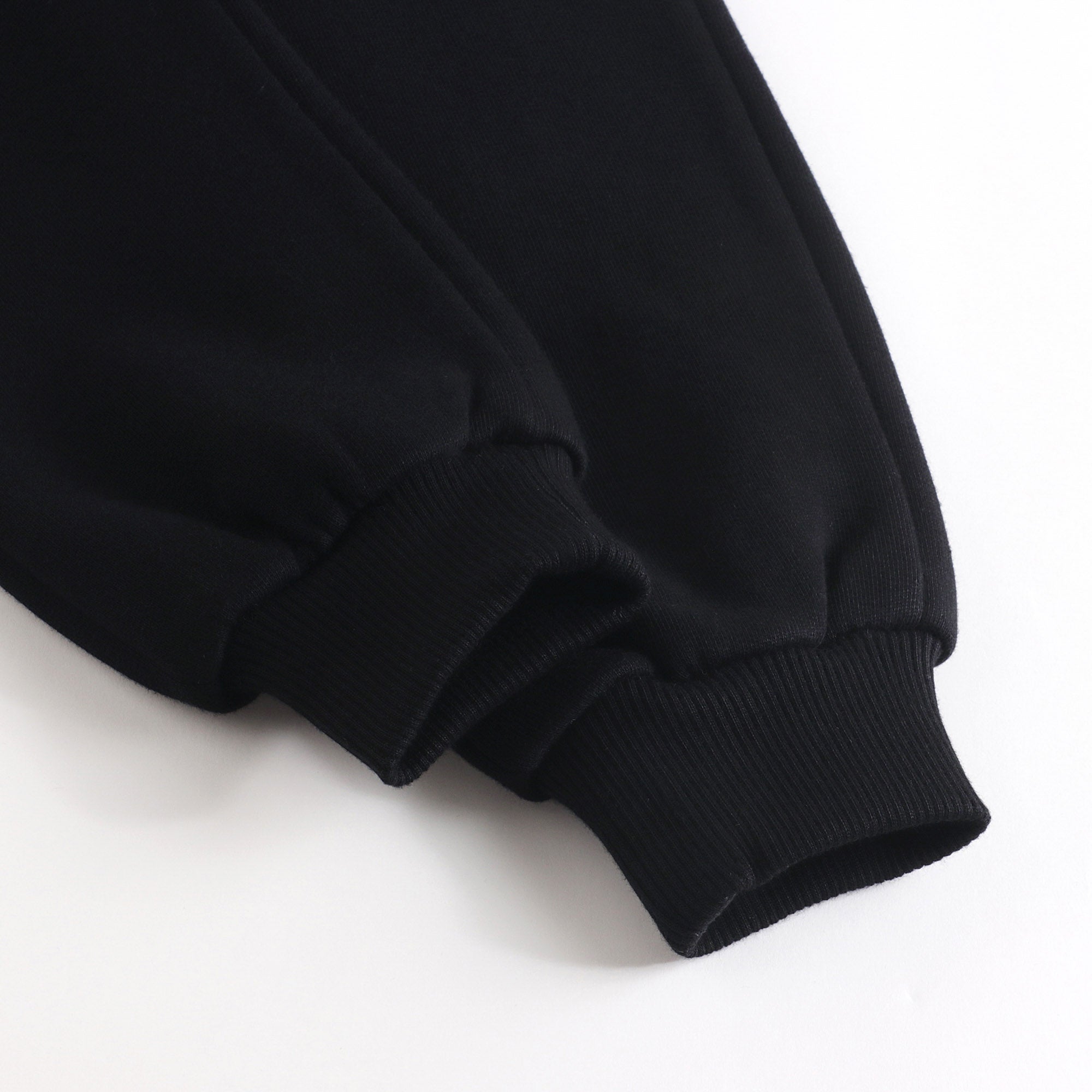 Boys & Girls Black Cotton Trousers